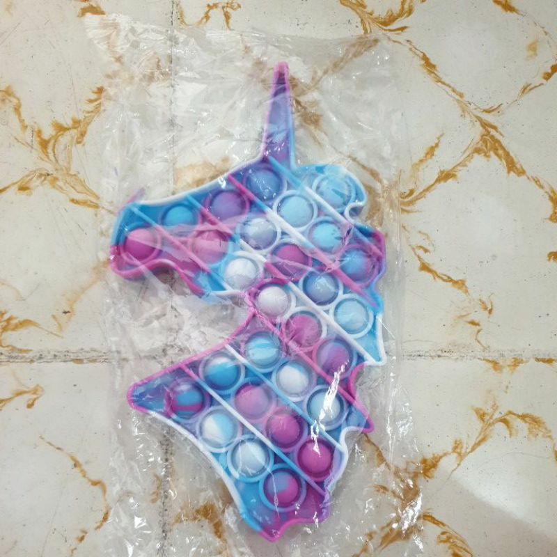 Pop It Sugus Terlengkap | Popit Sugus Astronot Round Unicorn Square Love-Unicorn Sugus