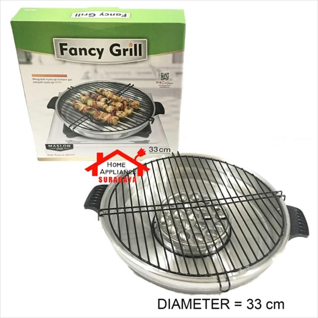 Maspion Fancy Grill Alat Panggang Serbaguna / Pemanggang Sate BBQ Serbaguna 33 CM