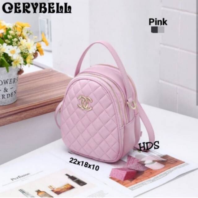 Tas Multifungsi Mini CERRYBELL Selempang jait2 &amp; Ransel / tas murah / Tas Selempang Wanita Cantik