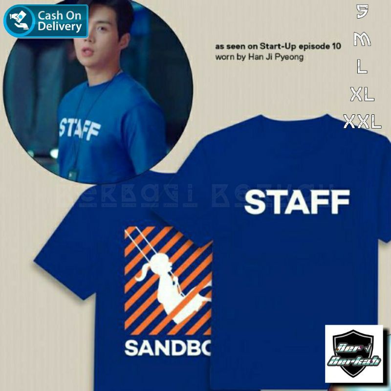 Kaos Drakor Start Up Staff | Kaos Staff Star Up Drakor | Baju Start Up Staff Drakor