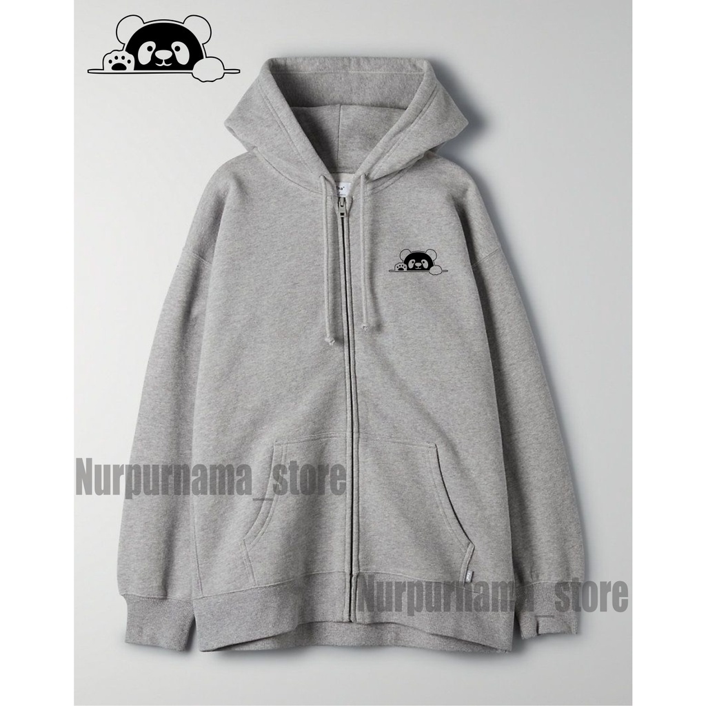 Sweater Hoodie-ziper PANDA Pria Wanita Switer Cowok Premium Distro (BAYAR DI TEMPAT)