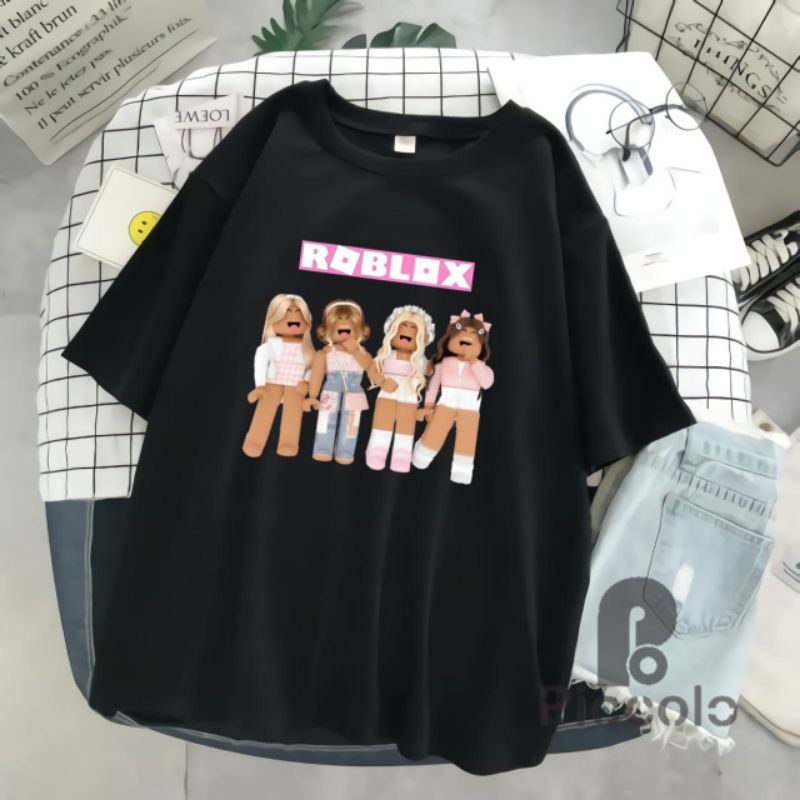 baju kaos anak roblox /kaos premium anak (free nama)