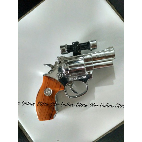 Lighter Gas Model Pistol, Senter dan Laser, Korek, Unik, Murah