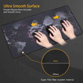 DESK MAT MOUSE PAD GAMING BESAR TAFFWARE PETA DUNIA UKURAN 300X800 mm