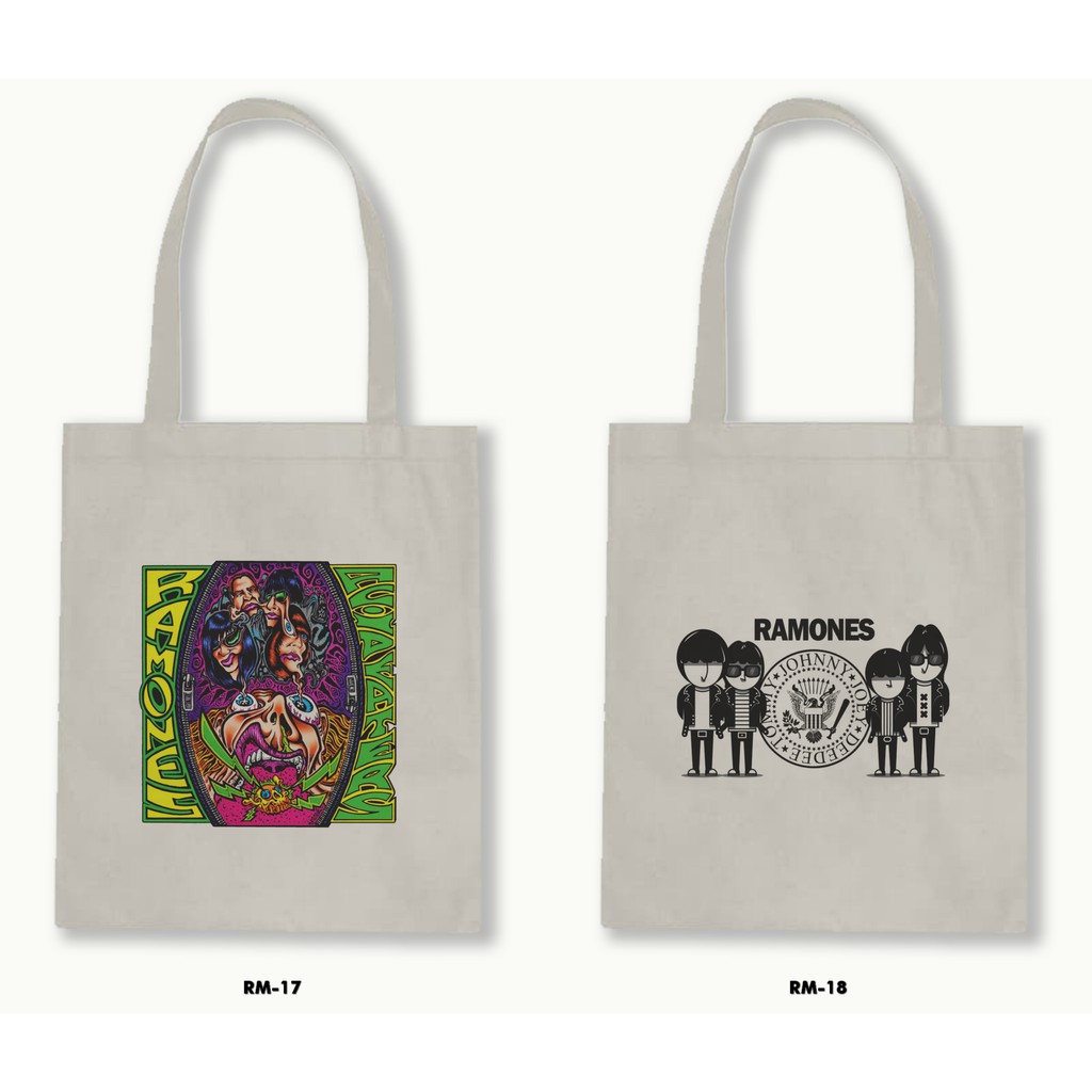 TOTE BAG BLACU - RAMONES .01