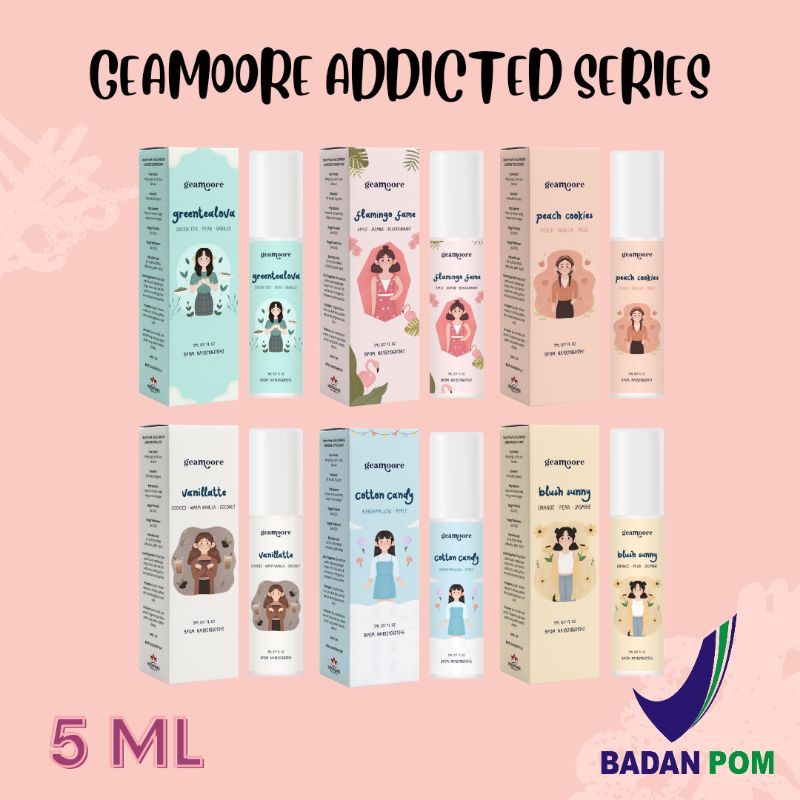 (BPOM) ADDICTED SERIES GEAMOORE PERFUME / PARFUM GEAMOORE 5ml