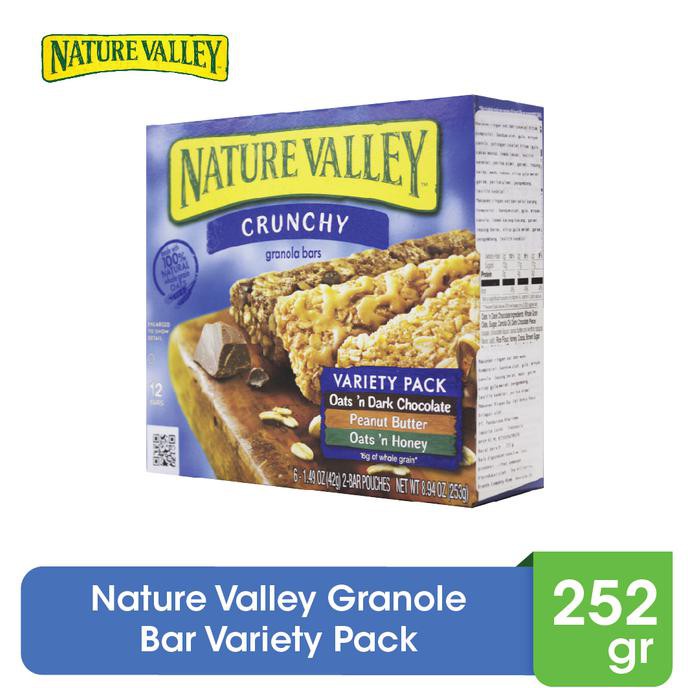 

NATURE VALLEY GRANOLA BAR VARIETY PACK 252GR - 12 BARS