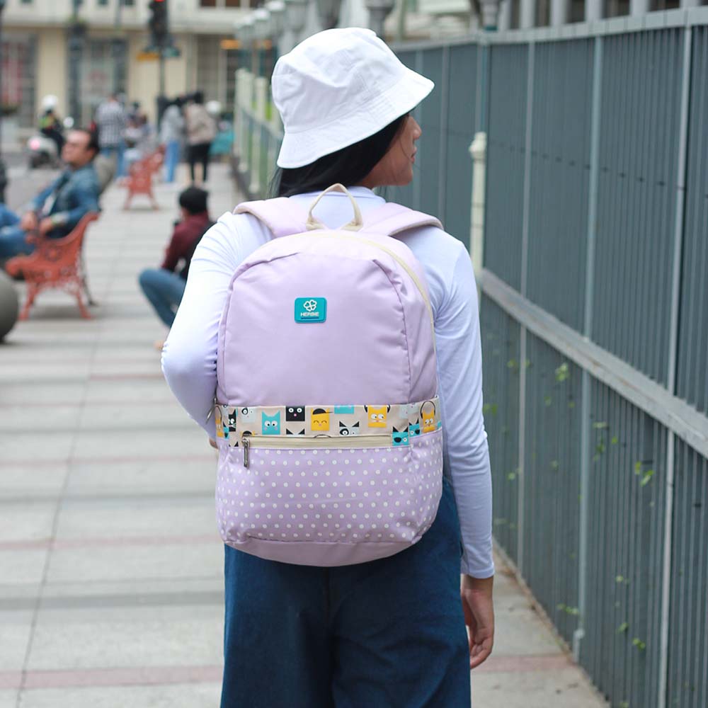 Tas Sekolah SMP SMA Kuliah Cewek Perempuan Wanita Tas Ransel Backpack Tas Punggung Herbie ASN174