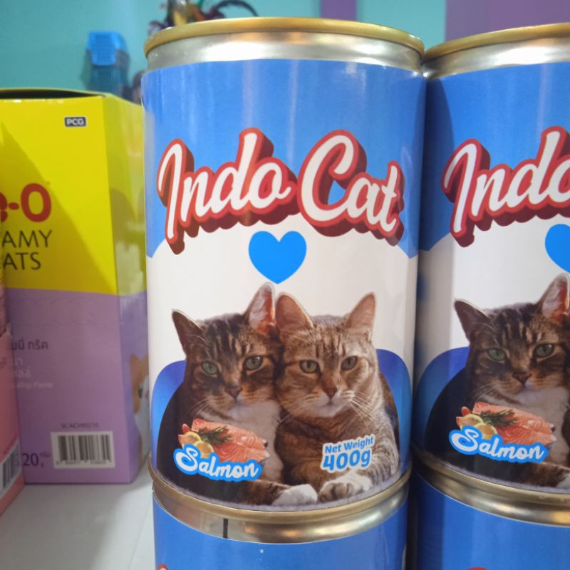 Makanan Kucing Indo Cat Adult &amp; kitten 400gr (isi 24 pcs) All varian - Cat food Wet food