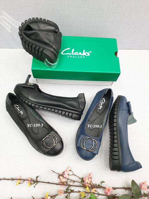 Clarks flet logo yc-199-3 / sepatu clarks