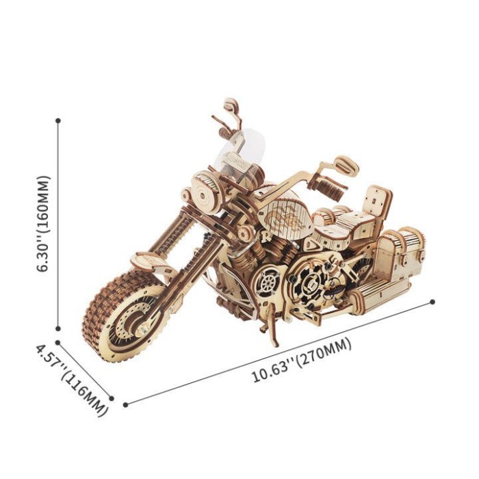ROLIFE Robotime Cruiser Motorcycle LK504 3D Wooden Puzzle