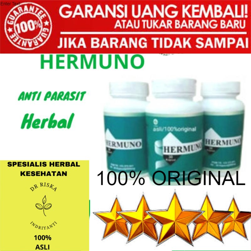 100% ASLI Hermuno intoxic Asli Obat Parasit Original bpom ( isi 30 kapsul ) Pembasmi Parasit