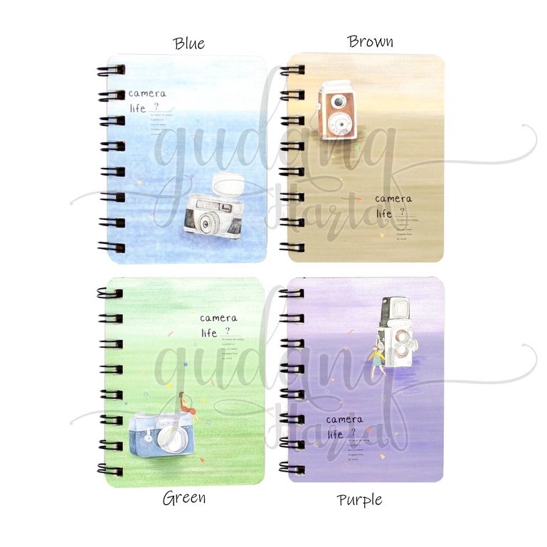 

GCC Notebook A7 Spiral Camera Life Buku Motif Kamera Lucu GCC 308558