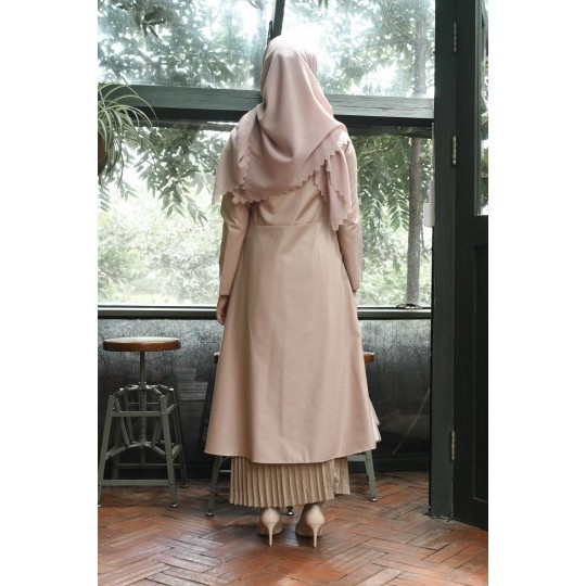TUNIK FASHION WANITA MURAH STYLE KEREN / Curie Tunic - Beige | Zysku Xena