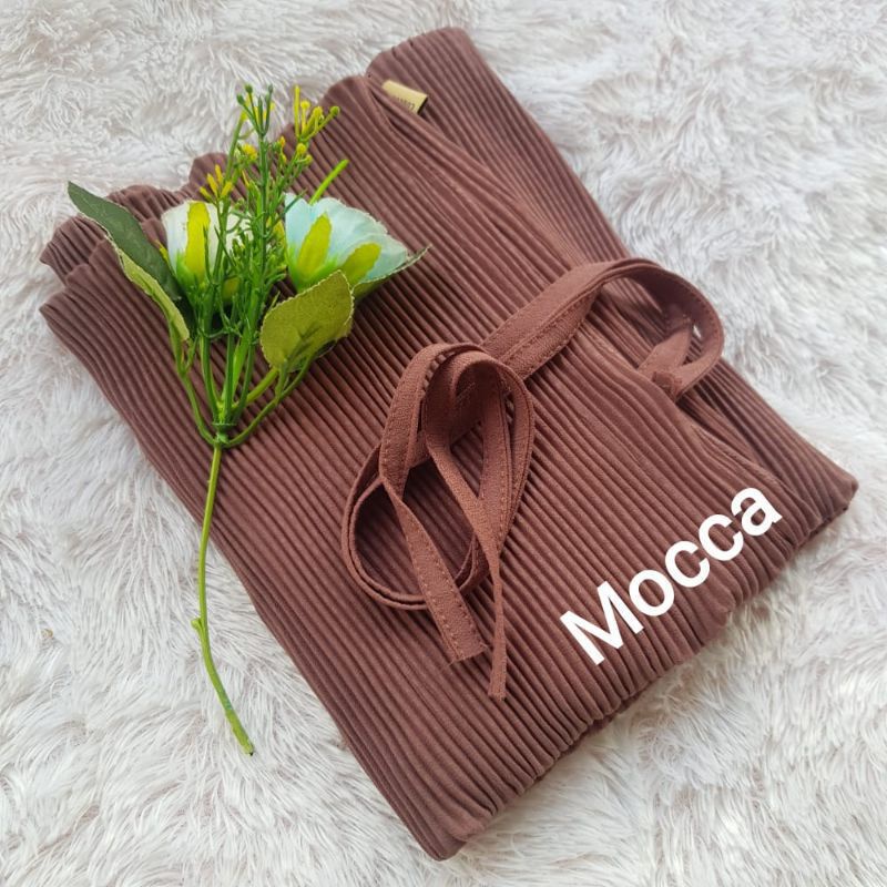 bergo maryam plisket tali /kerudung plisket