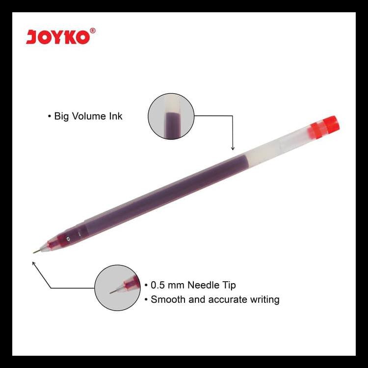

DISKON COLOR GEL PEN / PULEPEN / PENA JOYKO GPC-247S / 12 WARNA / 0.5 MM BARANG TERUPDATE
