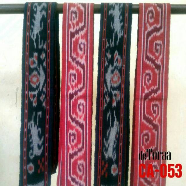 Selendang Tenun Ikat Toraja / Souvenir Etnik Ikat Kepala CA-053