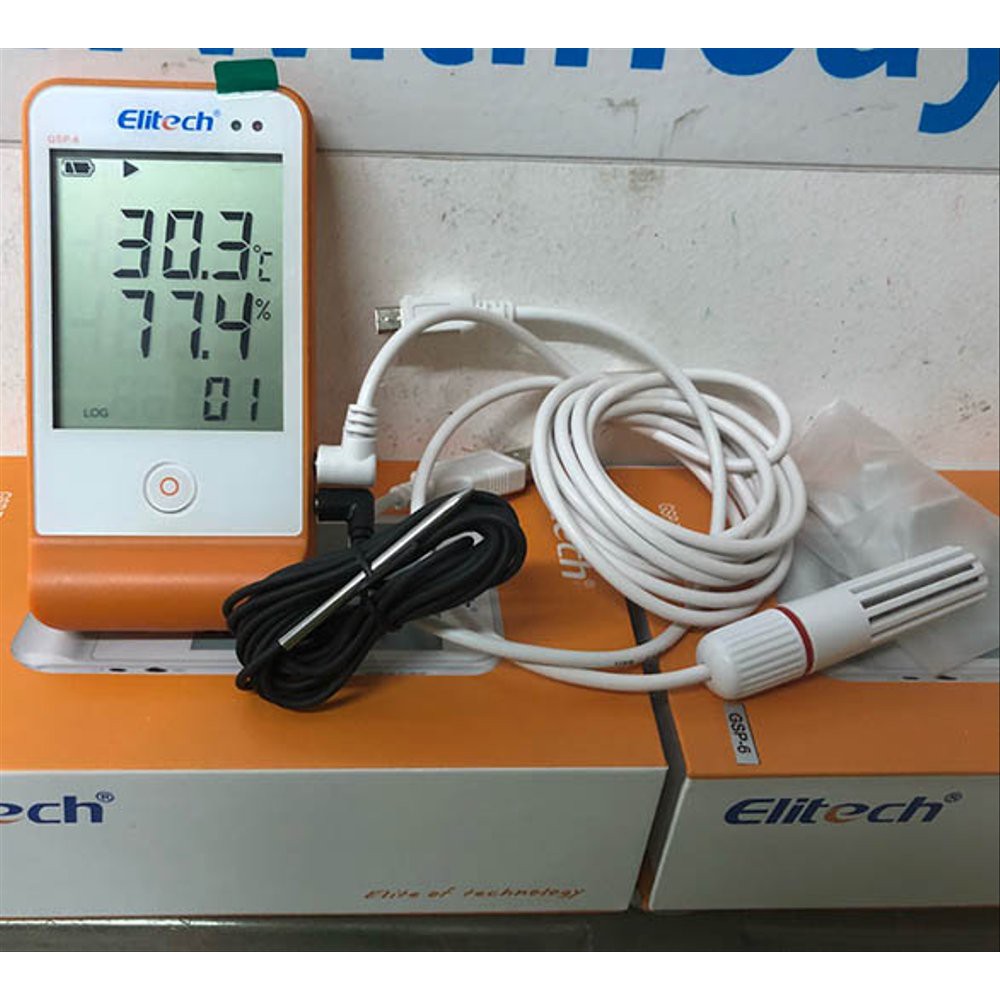 Humidity & Temperature Elitech GSP-6 Data Logger Original GSP6 Thermometer Hygrometer GSP 6 Thermo