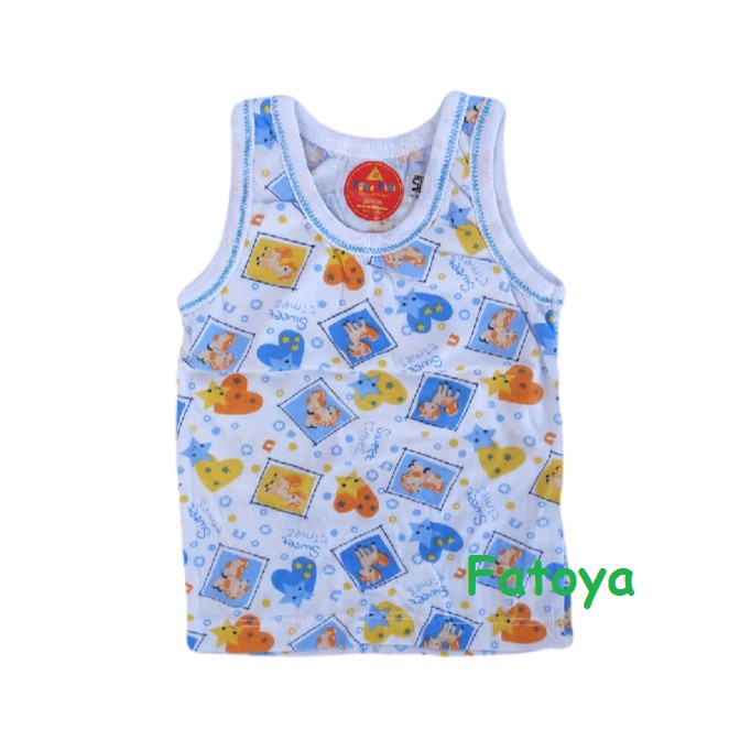 (6 PCS) AGREE Kaos Singlet Anak bayi Motif-A