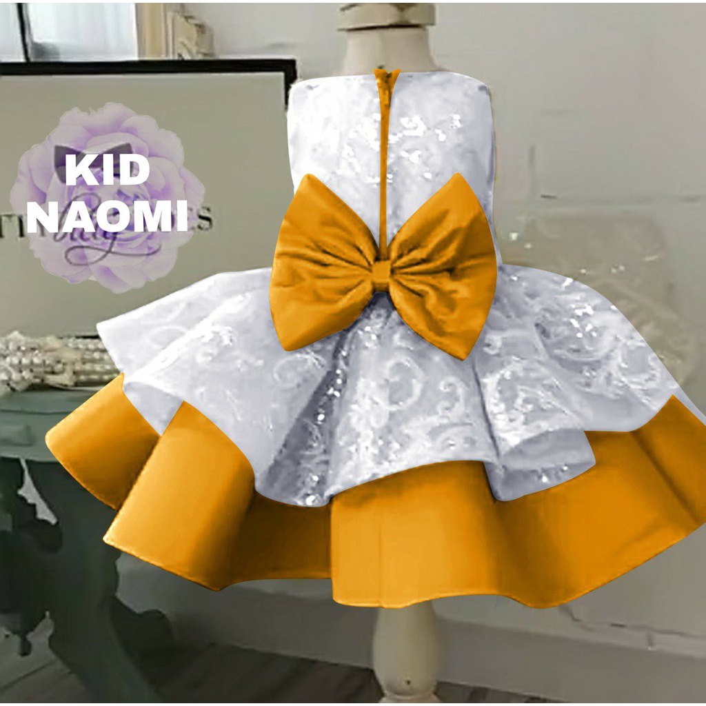 DRESS ANAK NAOMI KID/ FASHION PAKAIAN PESTA ANAK WANITA / BAJU PESTA PEREMPUAN