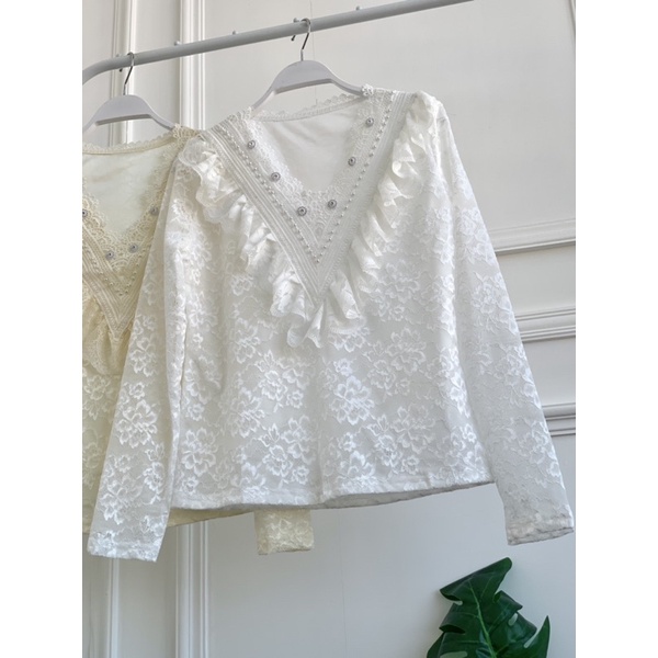 FW B1053 Atasan Brokat Import