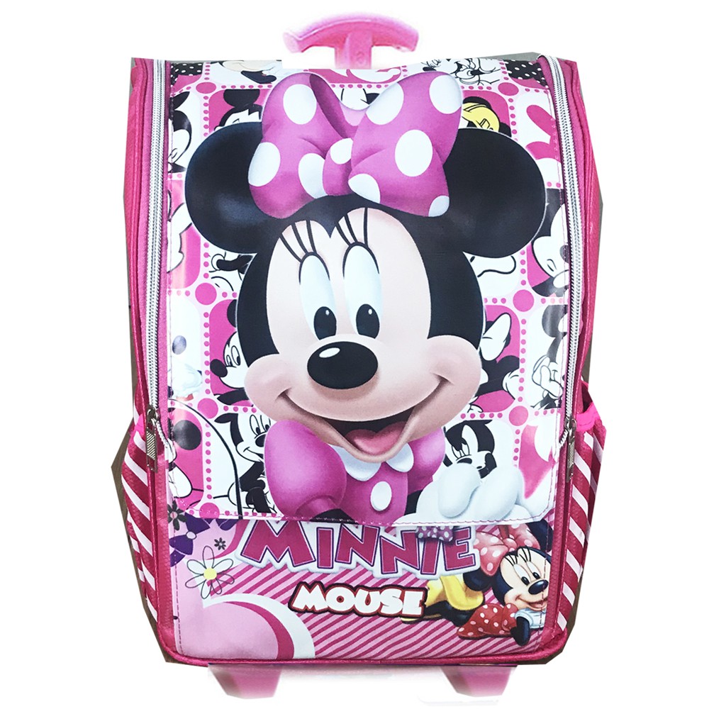 PROMO TERMURAH Tas Troley Sekolah Anak TK Jepang PINK mouse - Pink