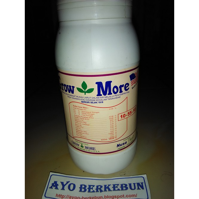 pupuk growmore / grow more bunga 10-55-10