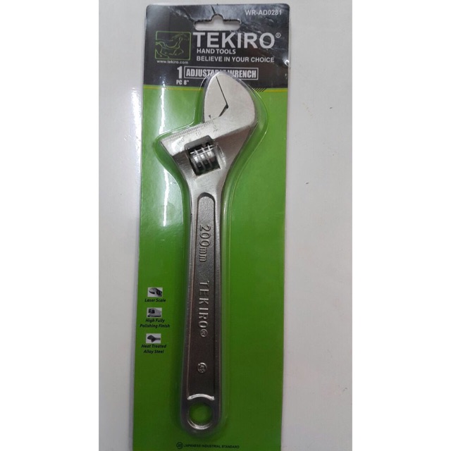 Kunci Inggris 8 inch Tekiro