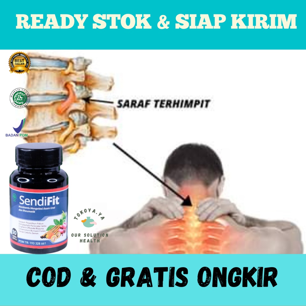 SENDIFIT 100% ORIGINAL, Obat Herbal nyeri otot leher, Nyeri Leher Sebalah kanan, Obat Herbal pereda 