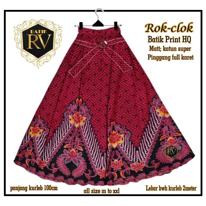 ROK BATIK TERBARU/Roksoganterlaris/Rokbatik Rok Roksogan Batik Rokklok batik Bawahanbatikterbaru BawahanRokklok Batiksantri Bawahan-motif2