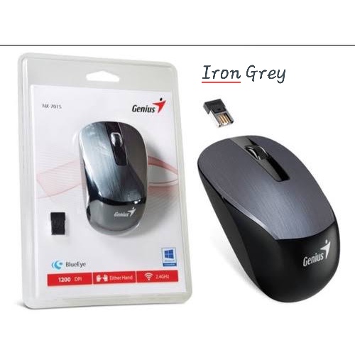 Mouse Wireless GENIUS NX7015 Mouse NX 7015 WIRELESS Optical Mouse ORIGINAL &amp; GARANSI RESMI