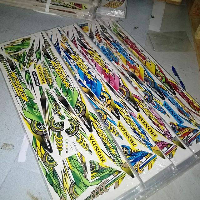 Striping stiker transparan Vario karbu 110 Thailook babylook Thailand variasi