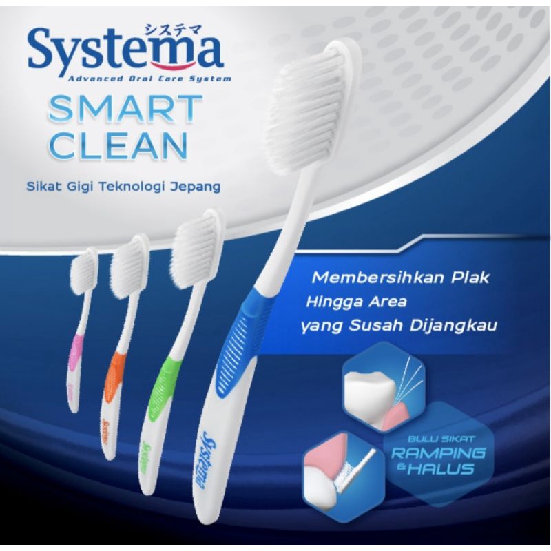 Systema Sikat Gigi Smart Clean Soft/Sikat Gigi Bulu Halus