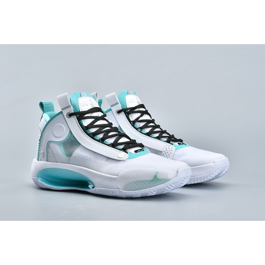 Air Jordan 34 Snow Leopard White Green