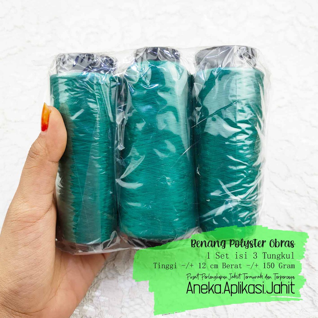 [2/3] BENANG OBRAS KECIL / BENANG PINGGIR KECIL / BENANG POLYSTER OBRAS / BENANG OBRAS POLISTER