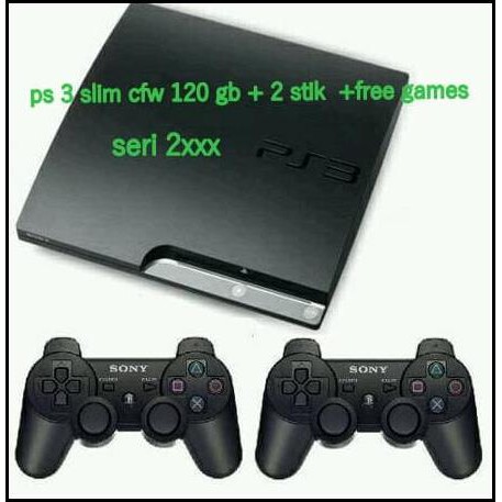 SONY PS3 PS 3 PLAYSTATION 3 slim 120GB CFW Seri 20XXX
