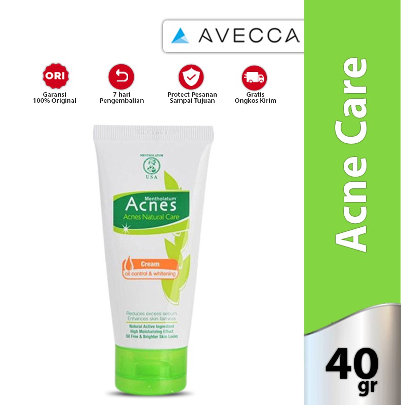 Acnes Cream Oil Control &  Whitening Moisturizer 40gr / Pelembab / Obat Jerawat