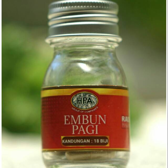 Embun pagi isi 18 kapsul. Asli HPA Malaysia