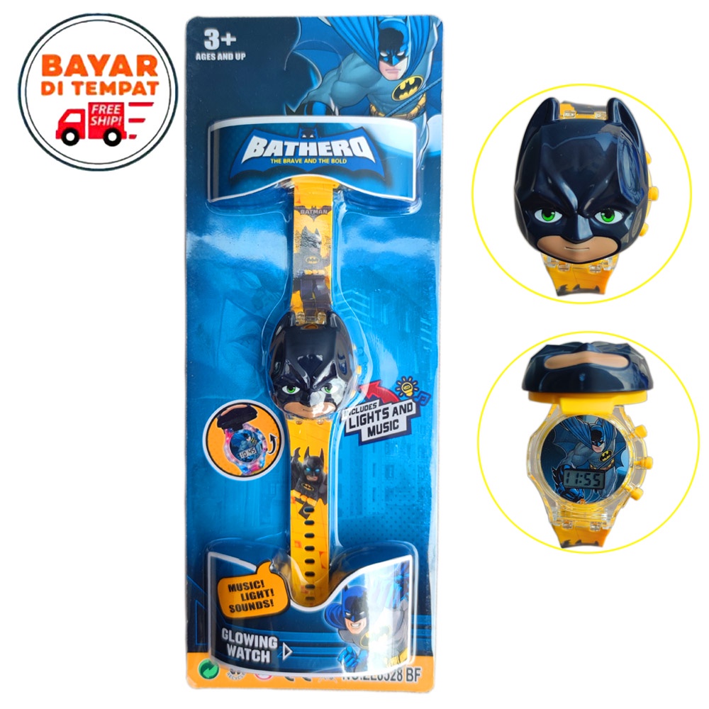 Jam Tangan Anak Jam Tangan Spiderman Jam Tangan Fashion LED Dan Musik