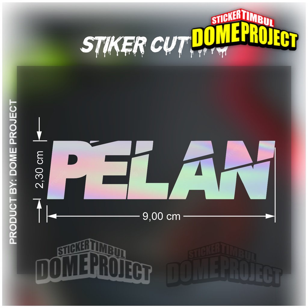 Stiker pelan Stiker Cutting Motor