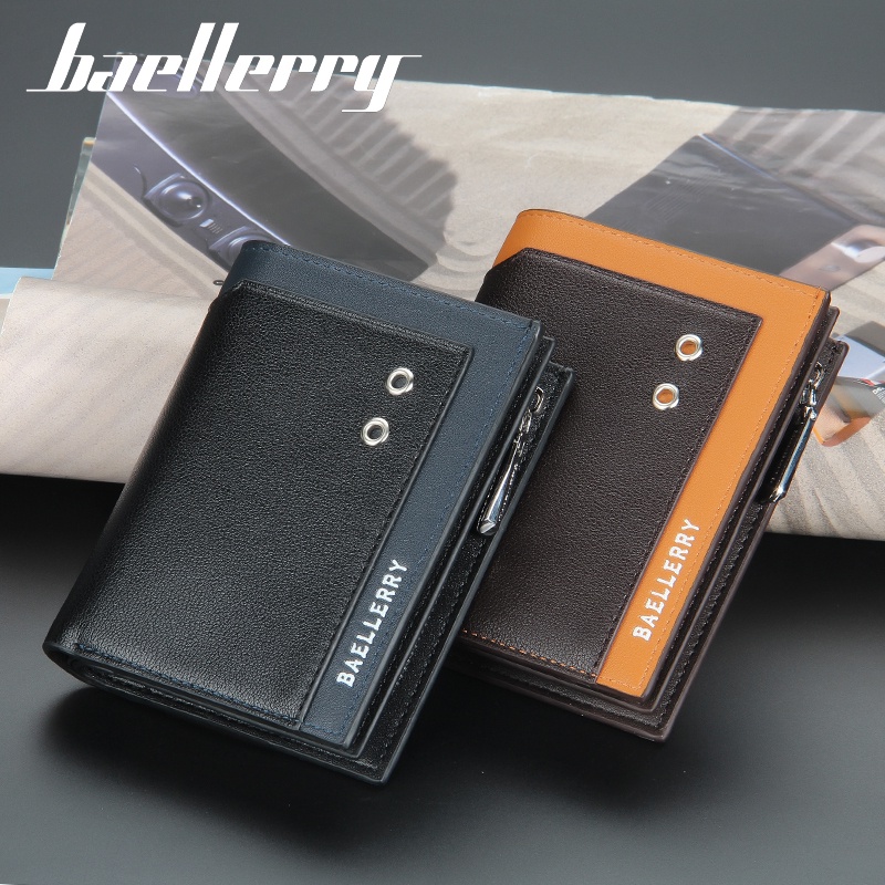 BAELLERRY D2352 Dompet Pria Wanita Bahan Kulit PU Leather Premium WATCHKITE WKOS