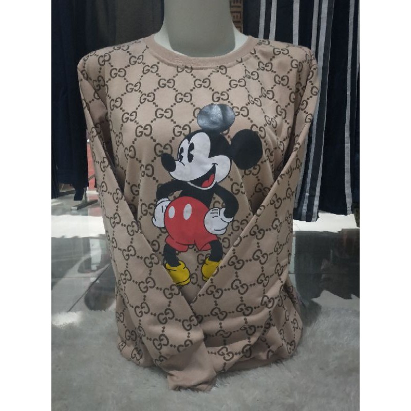 Atasan Micky Gucci/ Baju Gucci wanita/ Baju Gucci Mickey dewasa/ Kaos Gucci/ Kaos Import