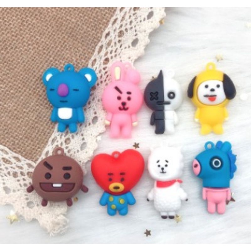 Gantungan BTS BT21 harga per pcs (tanpa ring) boneka bts