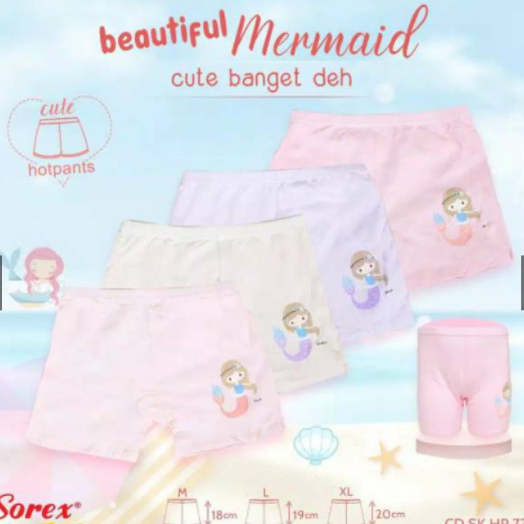 Celana Dalam Boxer anak perempuan SOREX HP 777 - CD BOXER anak cewek SOREX