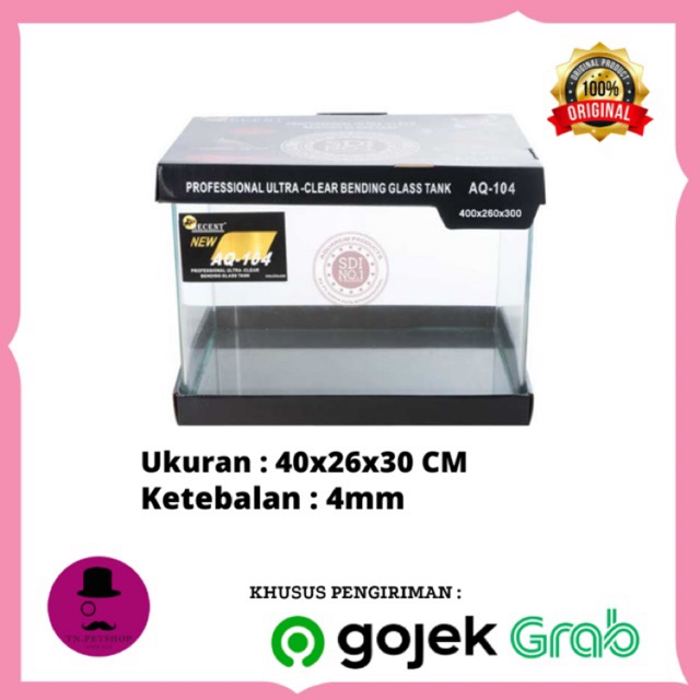 Aquarium Kaca Bending -- Recent AQ 104 31 Liter