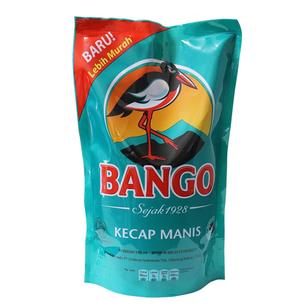 

Kecap Manis Bango 550 ml Refill