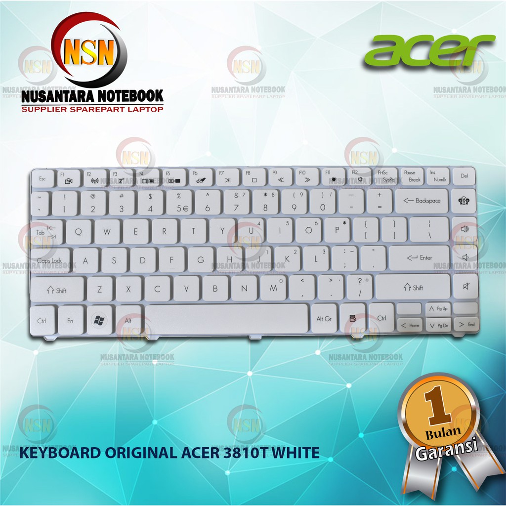 Keyboard Original Acer Aspire 3810 3810T 4736 4738 4739 4741 475 White