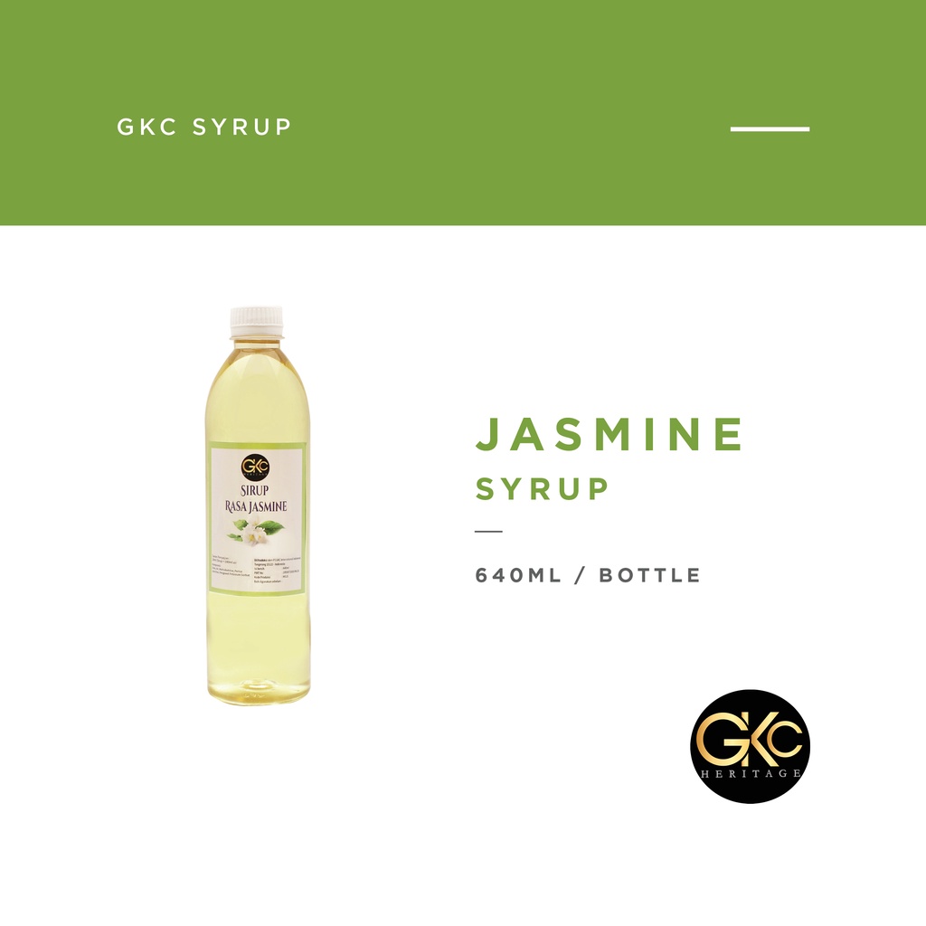 

GKC Heritage Sirup Cair Konsentrat Minuman Jasmine - HALAL - 640 mL - Melati Syrup