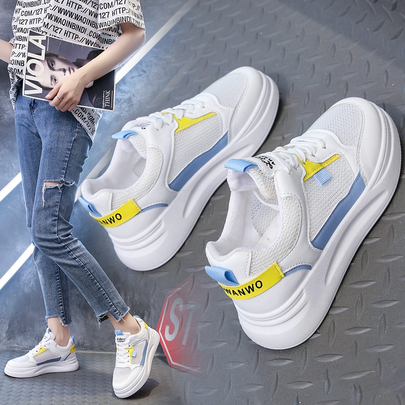 TBIG [COD] Sepatu Sekolah Sneakers Import Shoes WANWO Fashion Wanita Sepatu Korea Style Sekolah Kuliah