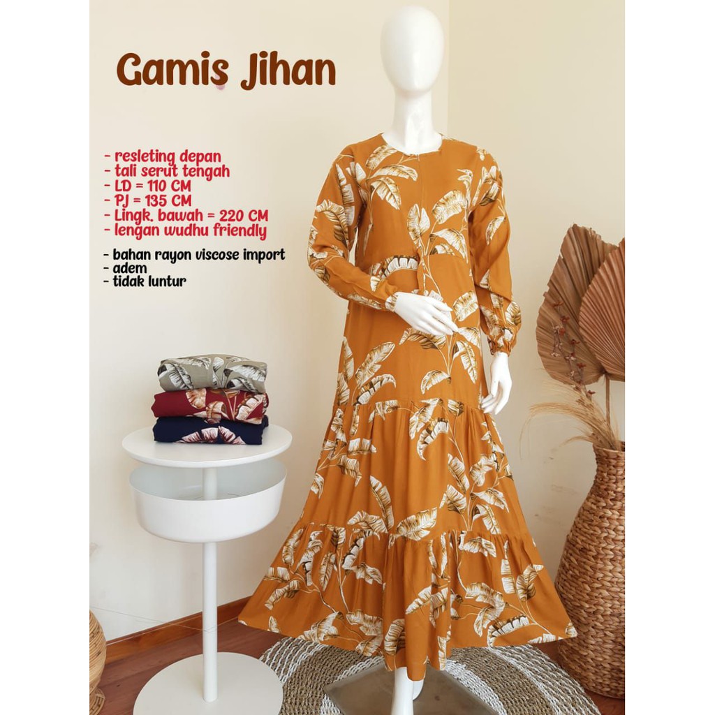 Baju Gamis Wanita Muslim Modern Gamis JIHAN